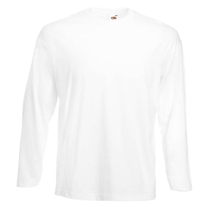 White - Back - Fruit of the Loom Mens Iconic 150 Classic Long-Sleeved T-Shirt