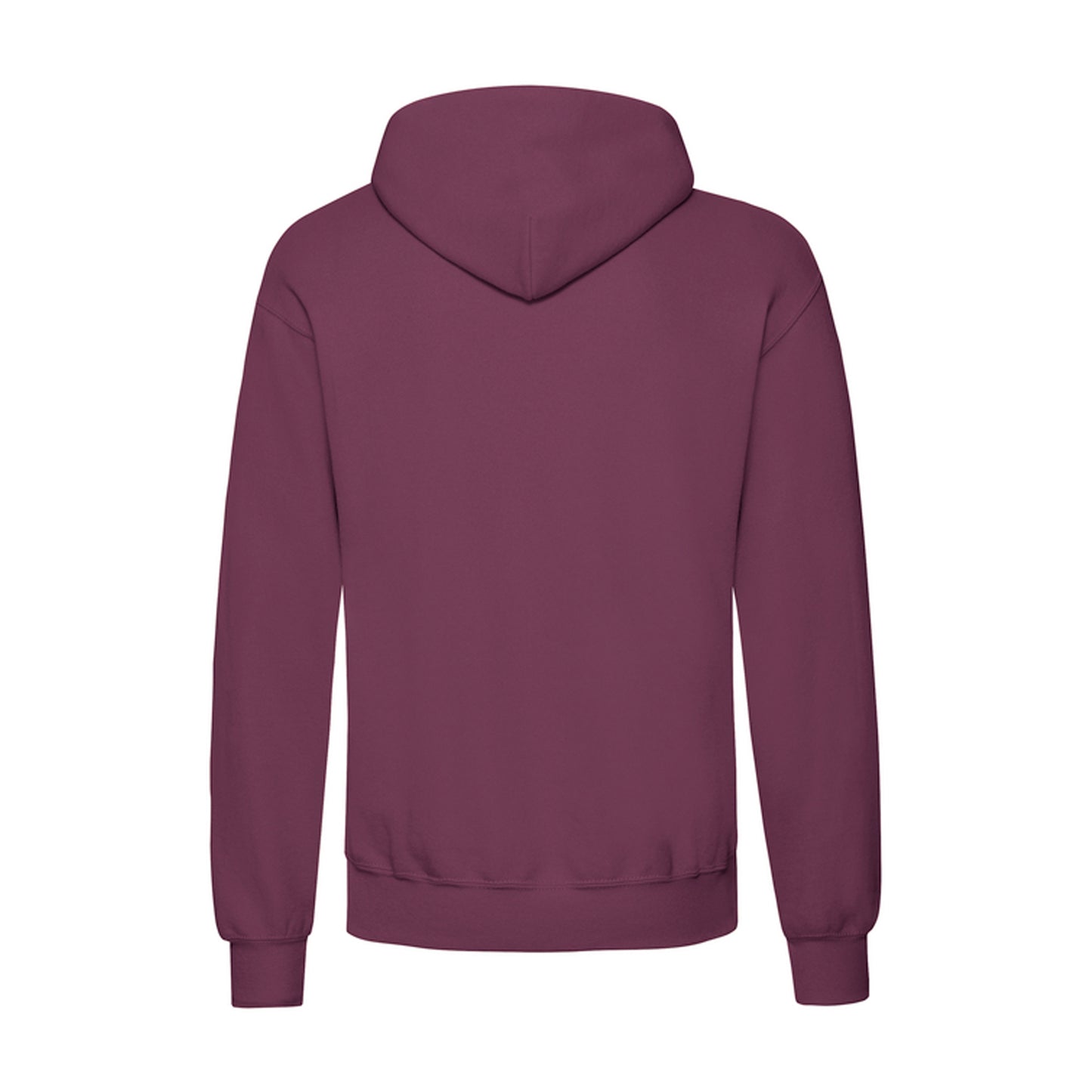 Burgundy - Back - Fruit of the Loom Mens R Hoodie