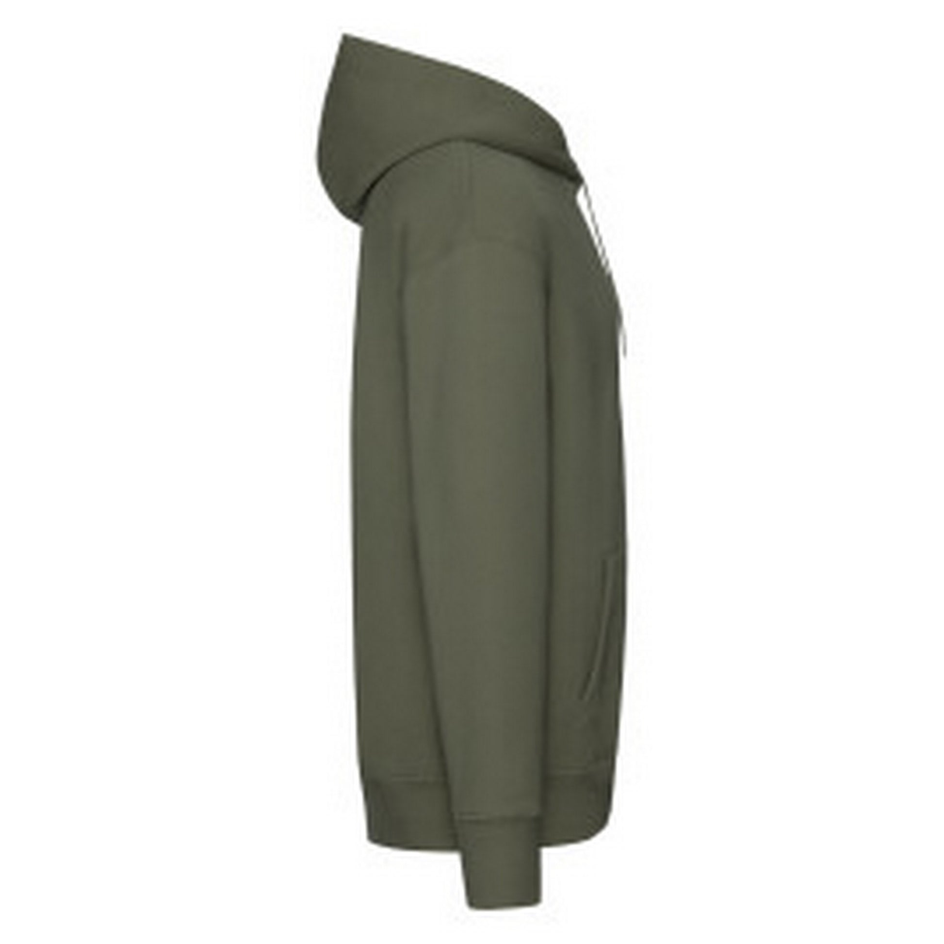 Classic Olive - Side - Fruit of the Loom Mens R Hoodie