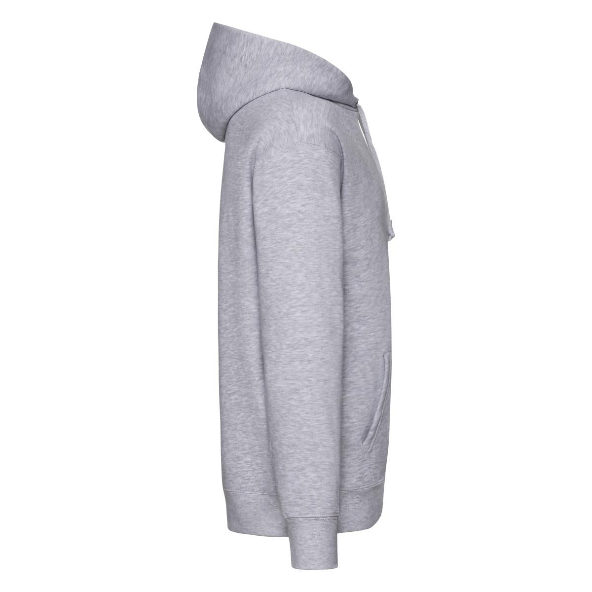 Heather Grey - Side - Fruit of the Loom Mens R Hoodie