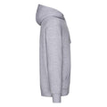 Heather Grey - Side - Fruit of the Loom Mens R Hoodie