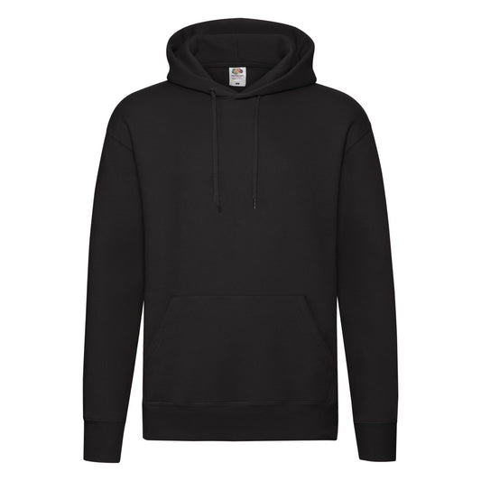 Black - Front - Fruit of the Loom Mens R Hoodie