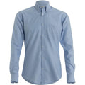 Light Blue - Front - Kustom Kit Mens Oxford Slim Long-Sleeved Shirt