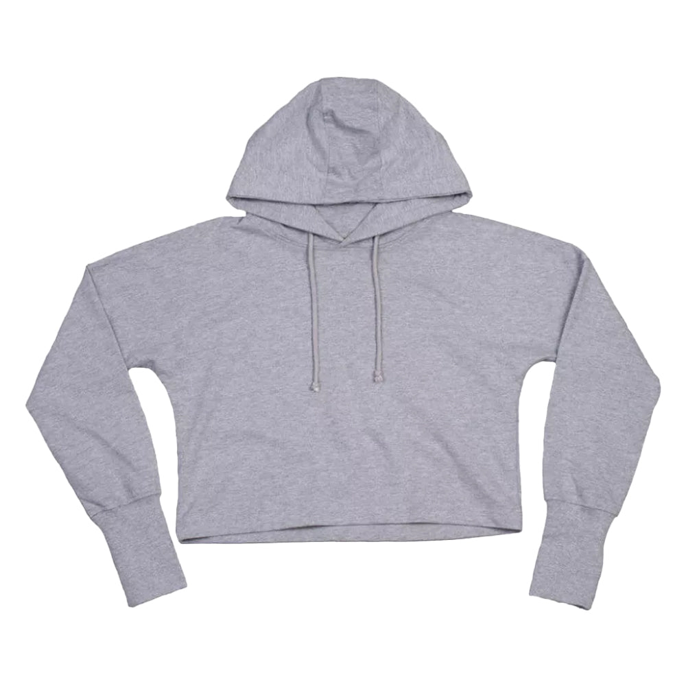 Heather Grey Melange - Front - Mantis Womens-Ladies Cropped Crop Top