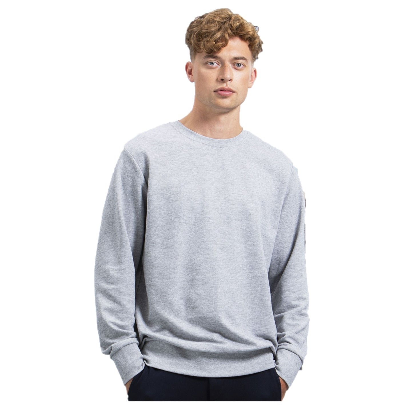 Grey Heather - Front - Mantis Unisex Adult Sweatshirt