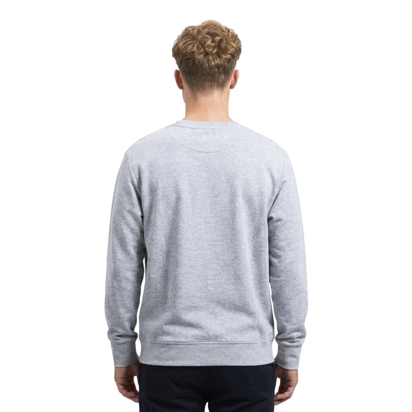 Grey Heather - Back - Mantis Unisex Adult Sweatshirt