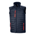 Navy-Red - Front - Result Unisex Adult Compass Softshell Gilet