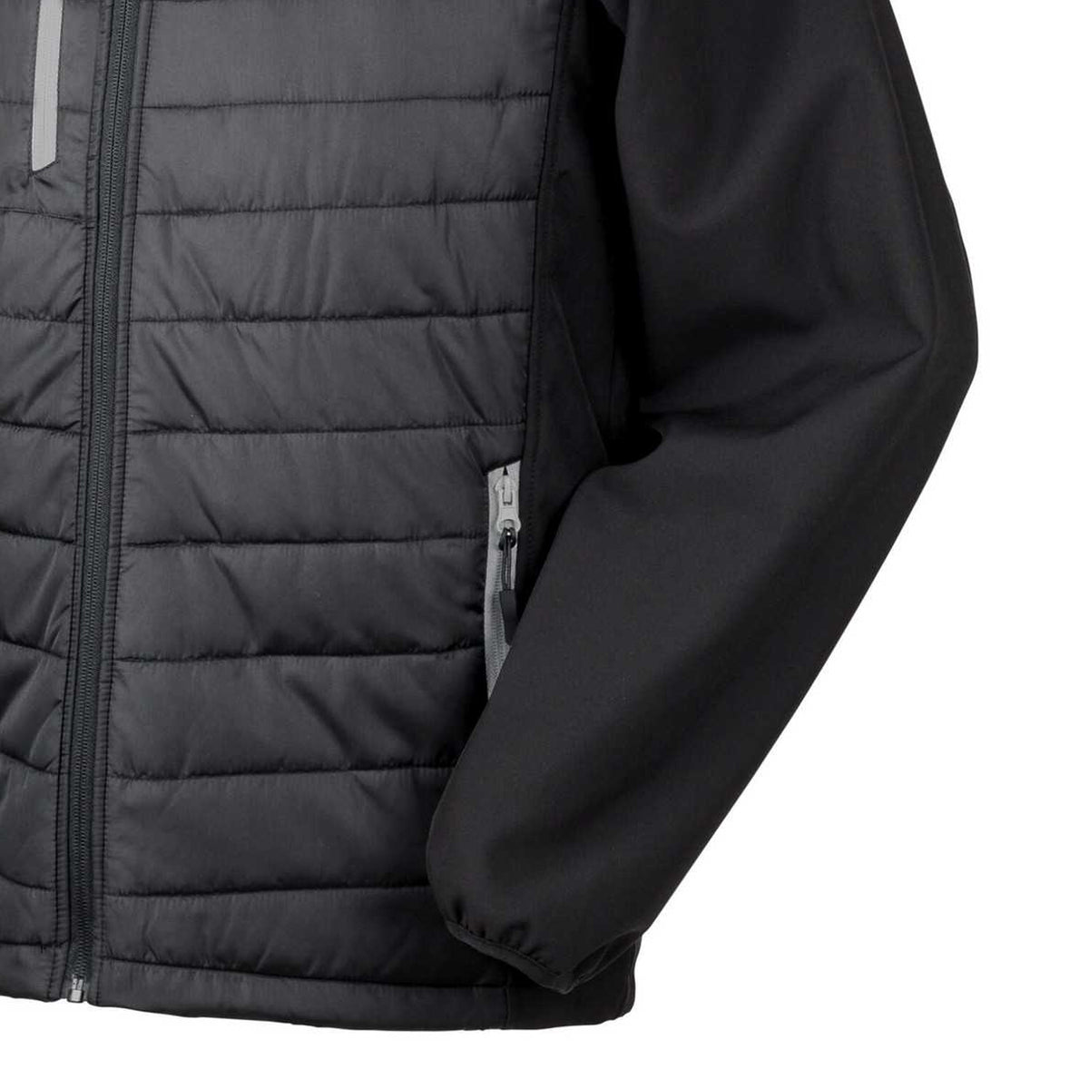 Black-Grey - Back - Result Unisex Adult Compass Softshell Gilet