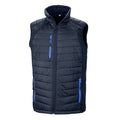 Navy-Royal Blue - Front - Result Unisex Adult Compass Softshell Gilet