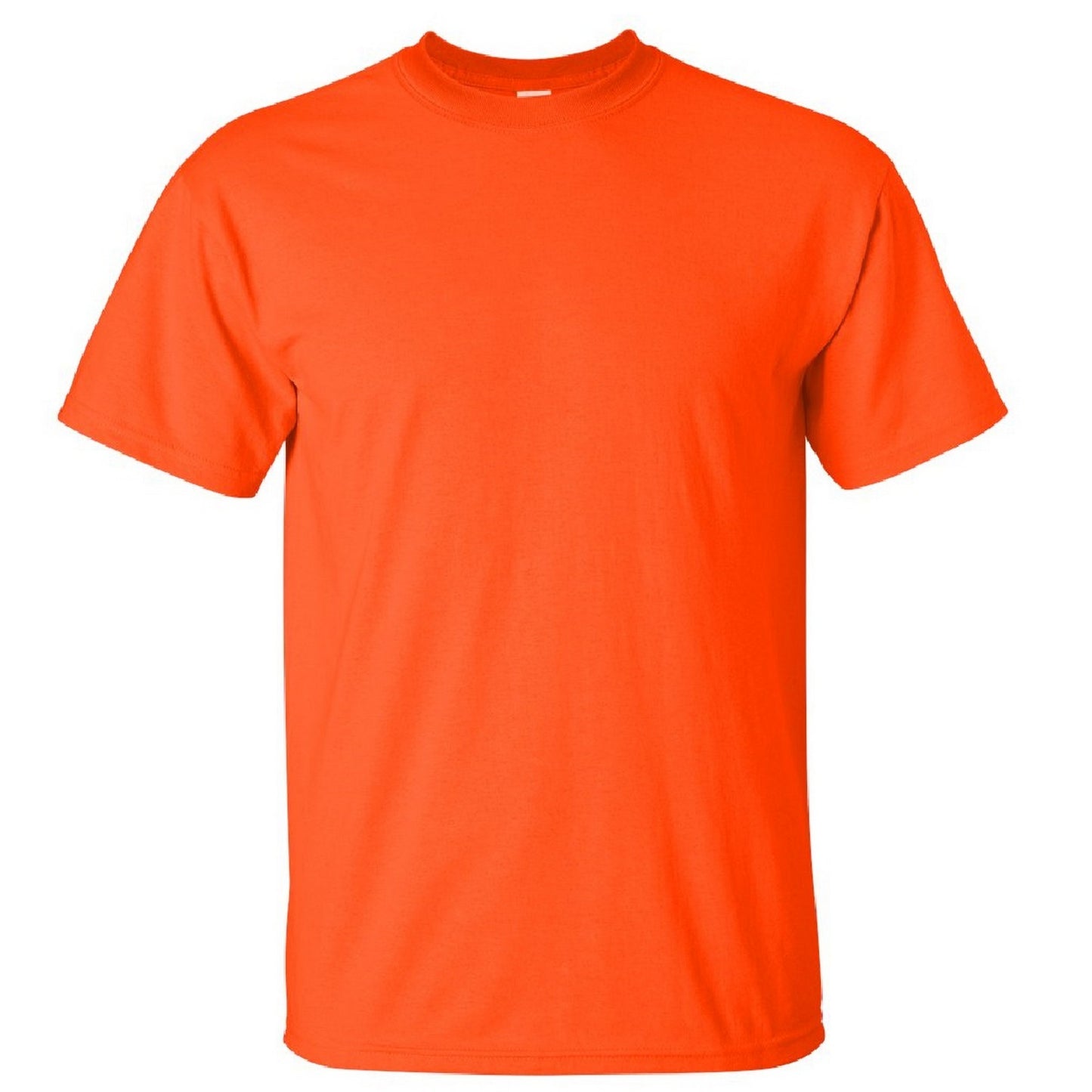 Orange - Front - Gildan Mens Ultra Cotton Short Sleeve T-Shirt