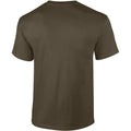 Olive - Back - Gildan Mens Ultra Cotton Short Sleeve T-Shirt