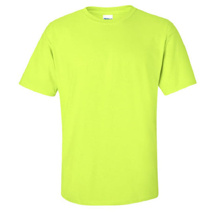 New Safety Green - Front - Gildan Mens Ultra Cotton Short Sleeve T-Shirt