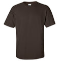 Dark Chocolate - Front - Gildan Mens Ultra Cotton Short Sleeve T-Shirt