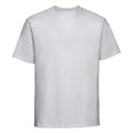 Grey - Front - Russell Mens Heavyweight T-Shirt