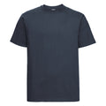 French Navy - Front - Russell Mens Heavyweight T-Shirt