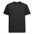 Black - Front - Russell Mens Heavyweight T-Shirt