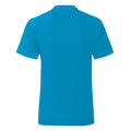 Azure - Back - Fruit of the Loom Girls Iconic 150 T-Shirt