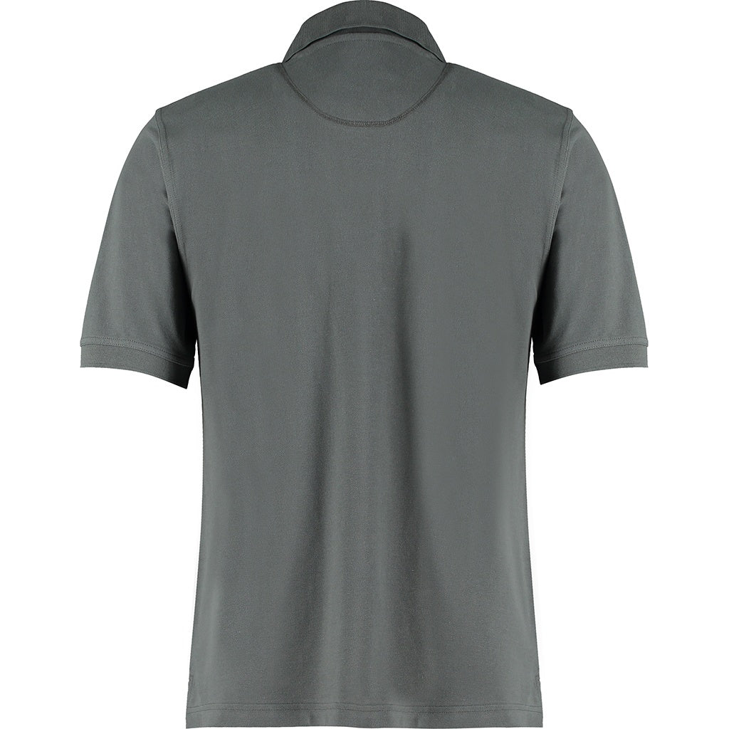 Dark Grey - Back - Kustom Kit Mens Polo Shirt