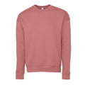 Mauve - Front - Bella + Canvas Unisex Adult Fleece Drop Shoulder Sweatshirt