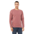 Mauve - Back - Bella + Canvas Unisex Adult Fleece Drop Shoulder Sweatshirt