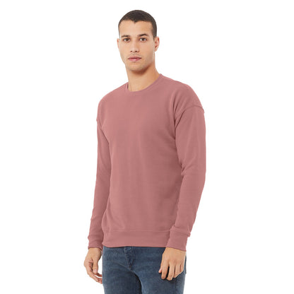 Mauve - Lifestyle - Bella + Canvas Unisex Adult Fleece Drop Shoulder Sweatshirt