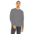 Carbon Grey Heather - Side - Bella + Canvas Unisex Adult Fleece Drop Shoulder Sweatshirt