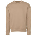 Tan - Front - Bella + Canvas Unisex Adult Fleece Drop Shoulder Sweatshirt