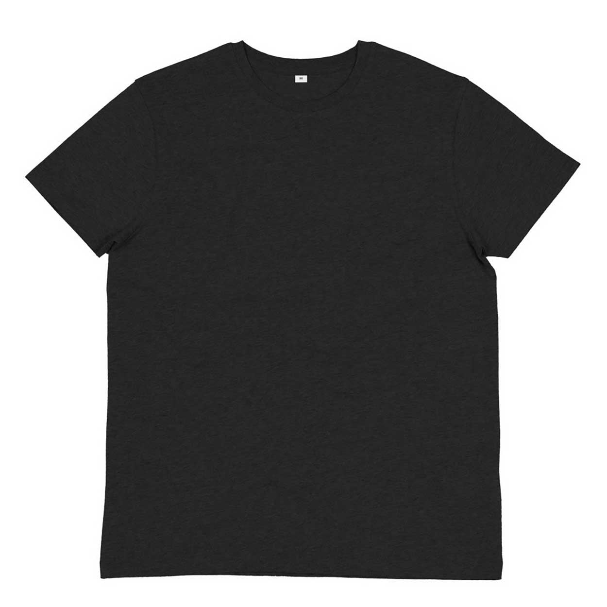 Charcoal Grey Melange - Front - Mantis Mens Short-Sleeved T-Shirt