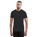 Charcoal Grey Melange - Back - Mantis Mens Short-Sleeved T-Shirt