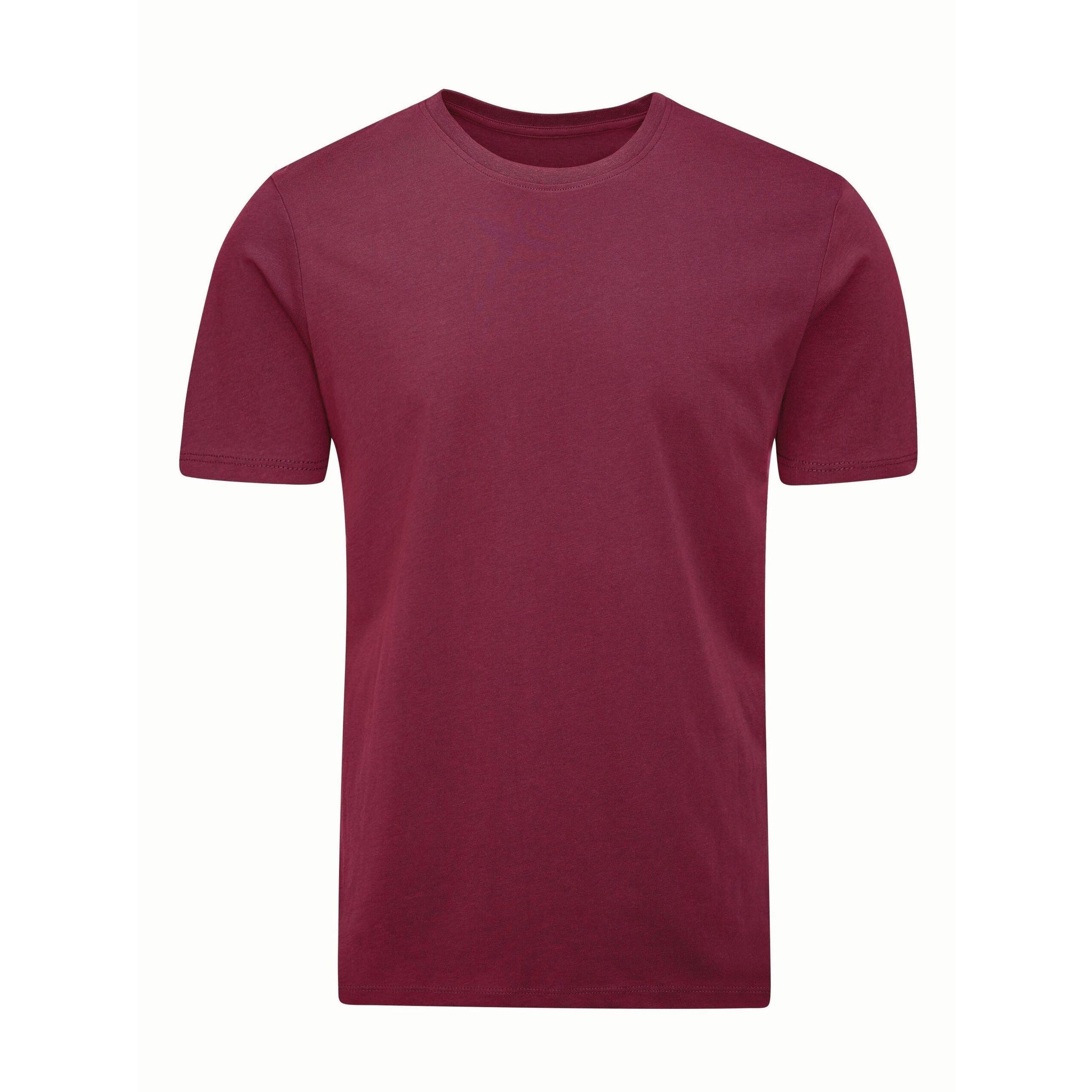 Burgundy - Back - Mantis Mens Short-Sleeved T-Shirt