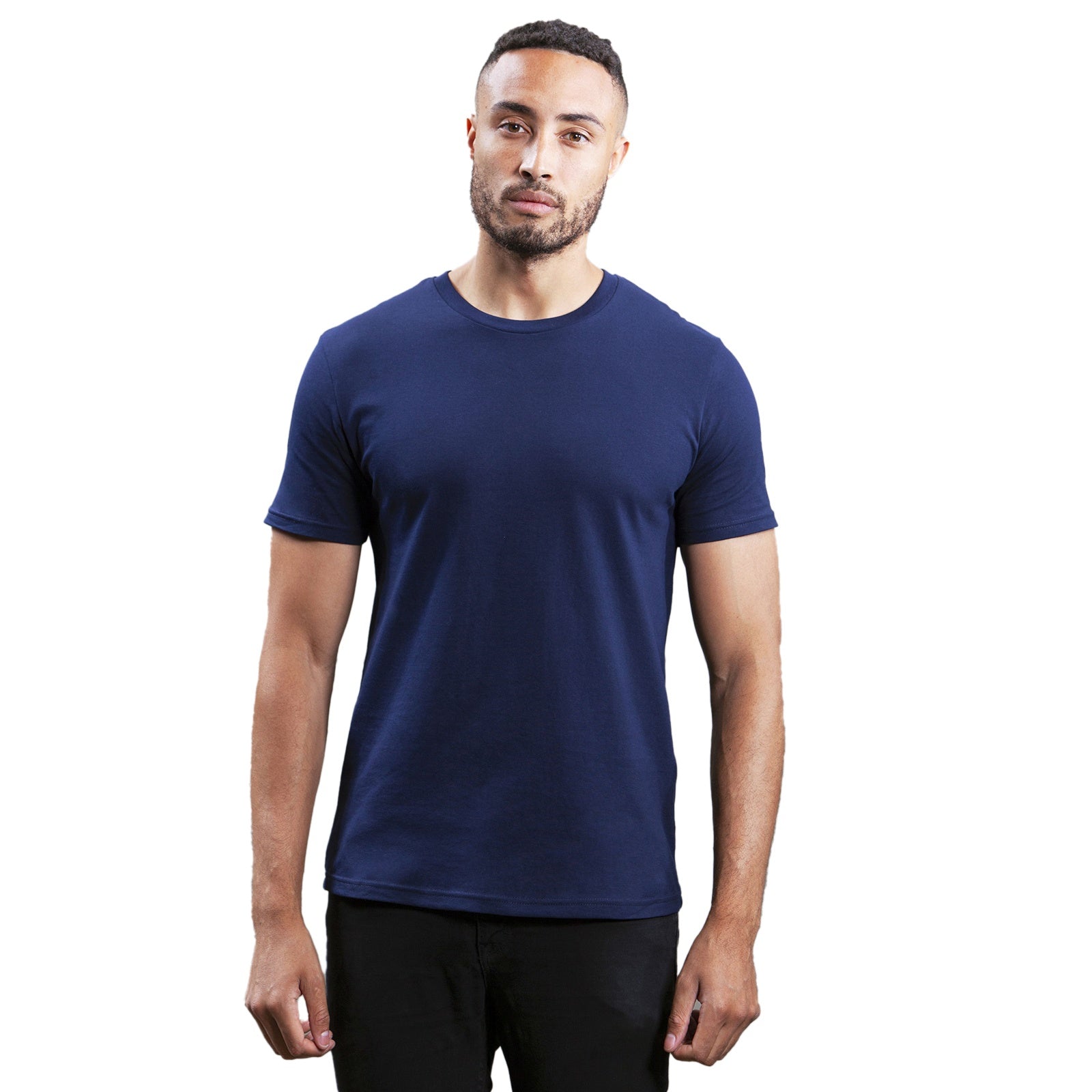 Navy - Back - Mantis Mens Short-Sleeved T-Shirt