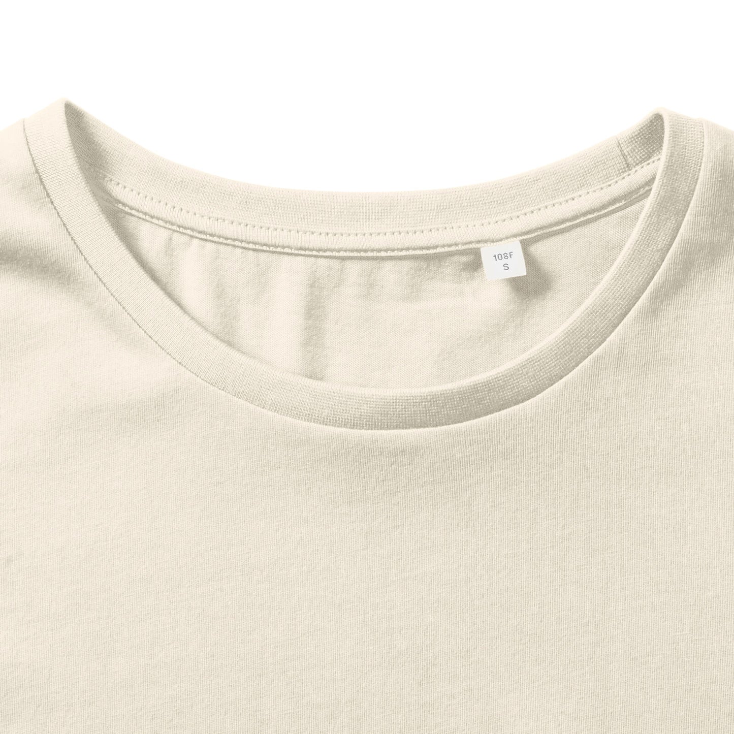 Natural - Lifestyle - Russell Womens-Ladies Organic Short-Sleeved T-Shirt