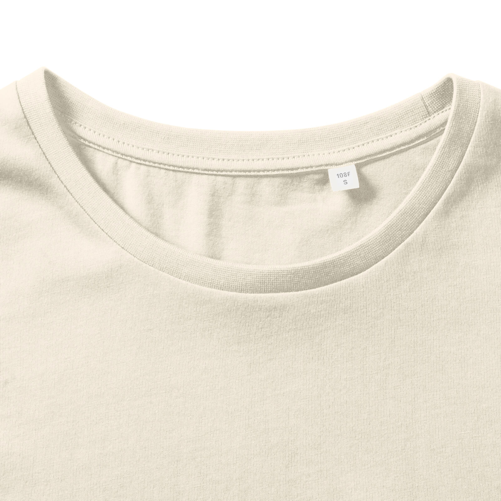 Natural - Lifestyle - Russell Womens-Ladies Organic Short-Sleeved T-Shirt