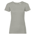 Stone - Front - Russell Womens-Ladies Organic Short-Sleeved T-Shirt
