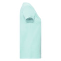 Aqua Blue - Side - Russell Womens-Ladies Organic Short-Sleeved T-Shirt