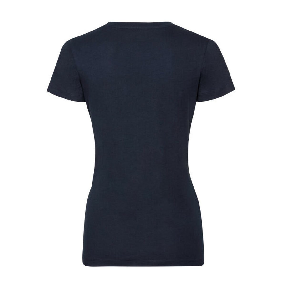French Navy - Back - Russell Womens-Ladies Organic Short-Sleeved T-Shirt