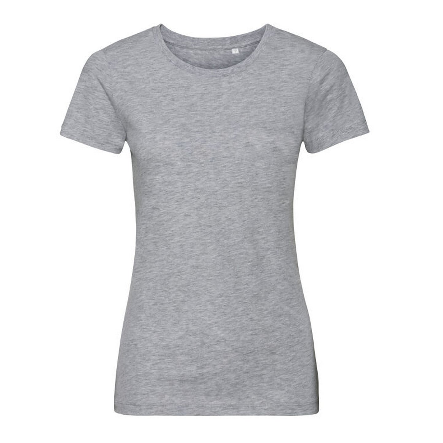 Light Oxford Grey - Front - Russell Womens-Ladies Organic Short-Sleeved T-Shirt