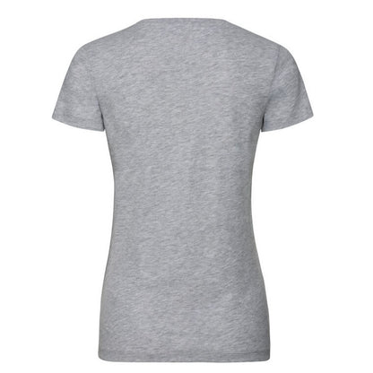 Light Oxford Grey - Back - Russell Womens-Ladies Organic Short-Sleeved T-Shirt