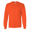 Cardinal - Pack Shot - Gildan Mens Plain Crew Neck Ultra Cotton Long Sleeve T-Shirt