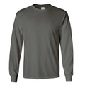 Irish Green - Pack Shot - Gildan Mens Plain Crew Neck Ultra Cotton Long Sleeve T-Shirt