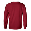 Light Pink - Side - Gildan Mens Plain Crew Neck Ultra Cotton Long Sleeve T-Shirt