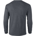 Dark Chocolate - Lifestyle - Gildan Mens Plain Crew Neck Ultra Cotton Long Sleeve T-Shirt