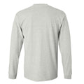 Ash Grey - Back - Gildan Mens Plain Crew Neck Ultra Cotton Long Sleeve T-Shirt