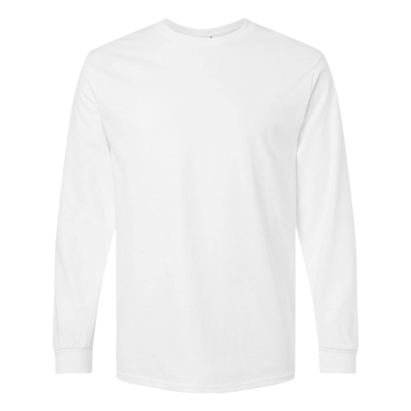 Forest Green - Pack Shot - Gildan Mens Plain Crew Neck Ultra Cotton Long Sleeve T-Shirt