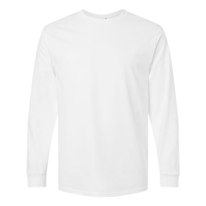 Forest Green - Pack Shot - Gildan Mens Plain Crew Neck Ultra Cotton Long Sleeve T-Shirt
