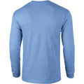 Carolina Blue - Back - Gildan Mens Plain Crew Neck Ultra Cotton Long Sleeve T-Shirt
