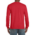 Red - Pack Shot - Gildan Mens Plain Crew Neck Ultra Cotton Long Sleeve T-Shirt