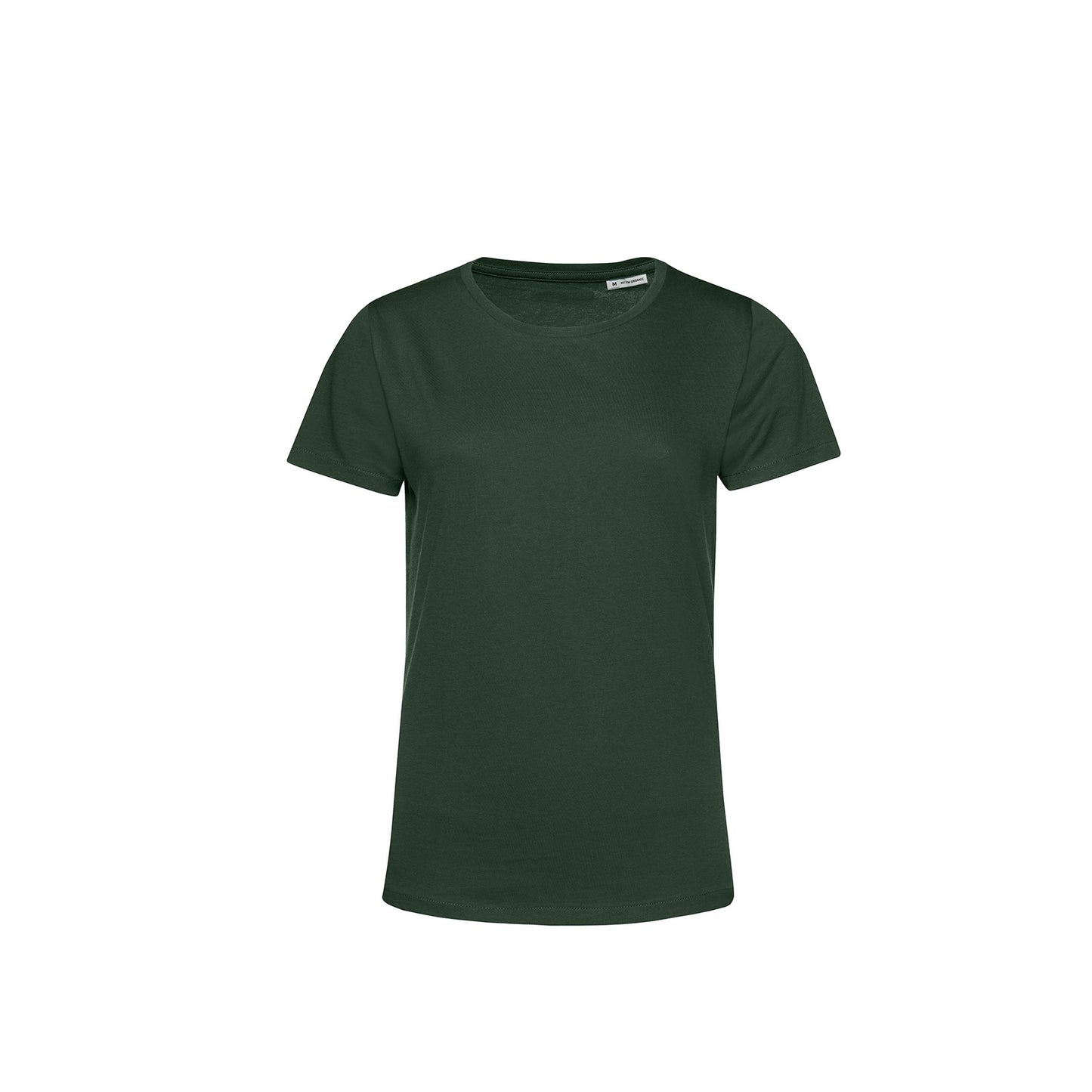Forest Green - Front - B&C Womens-Ladies E150 Organic Short-Sleeved T-Shirt