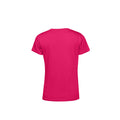 Magenta - Back - B&C Womens-Ladies E150 Organic Short-Sleeved T-Shirt