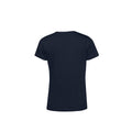 Navy - Back - B&C Womens-Ladies E150 Organic Short-Sleeved T-Shirt